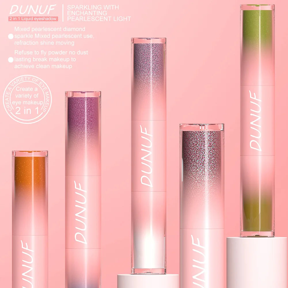 Dual-Ended Liquid Eyeshadow - Long-Lasting, Shimmer Finishes In Red, Blue, Purple, Bronze - Ideal For Holiday And Stage Makeup Peaceful Pleasures Health and Wellness