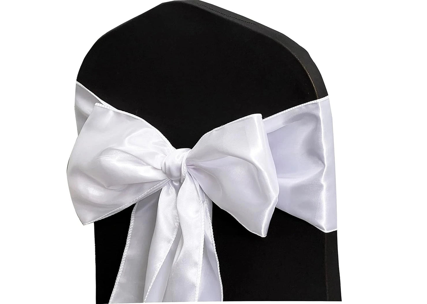 Satin Chair Sashes Bows 5PCS | Wedding & Party Decoration