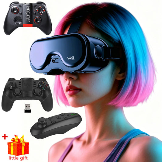 AyeBeau VR Headset 3D Goggles for Smartphone | VRG Q8 VR Headset Goggles Oasis Select