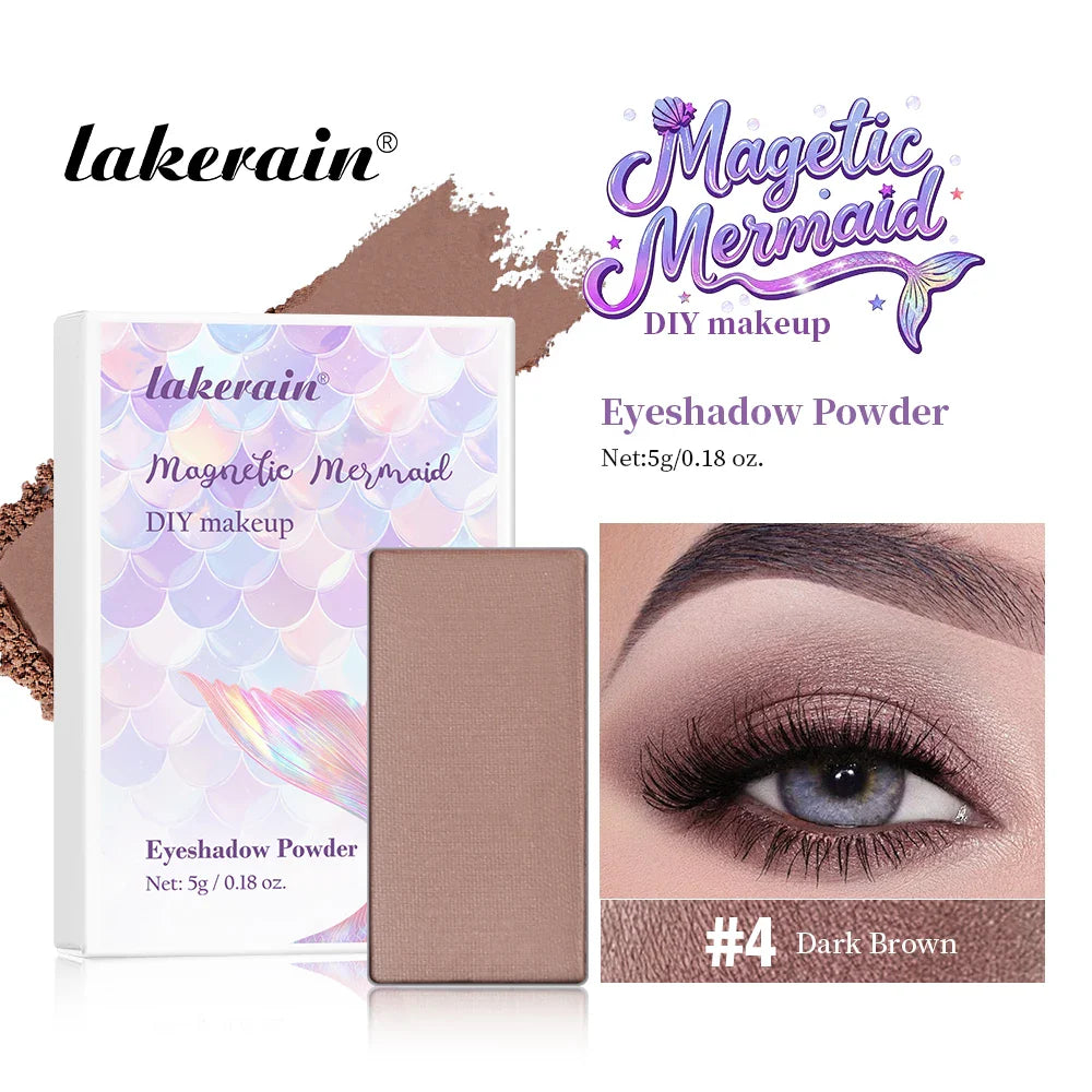 Lakerain Magnetic Mermaid DIY Eyeshadow Palette – 16 Shades