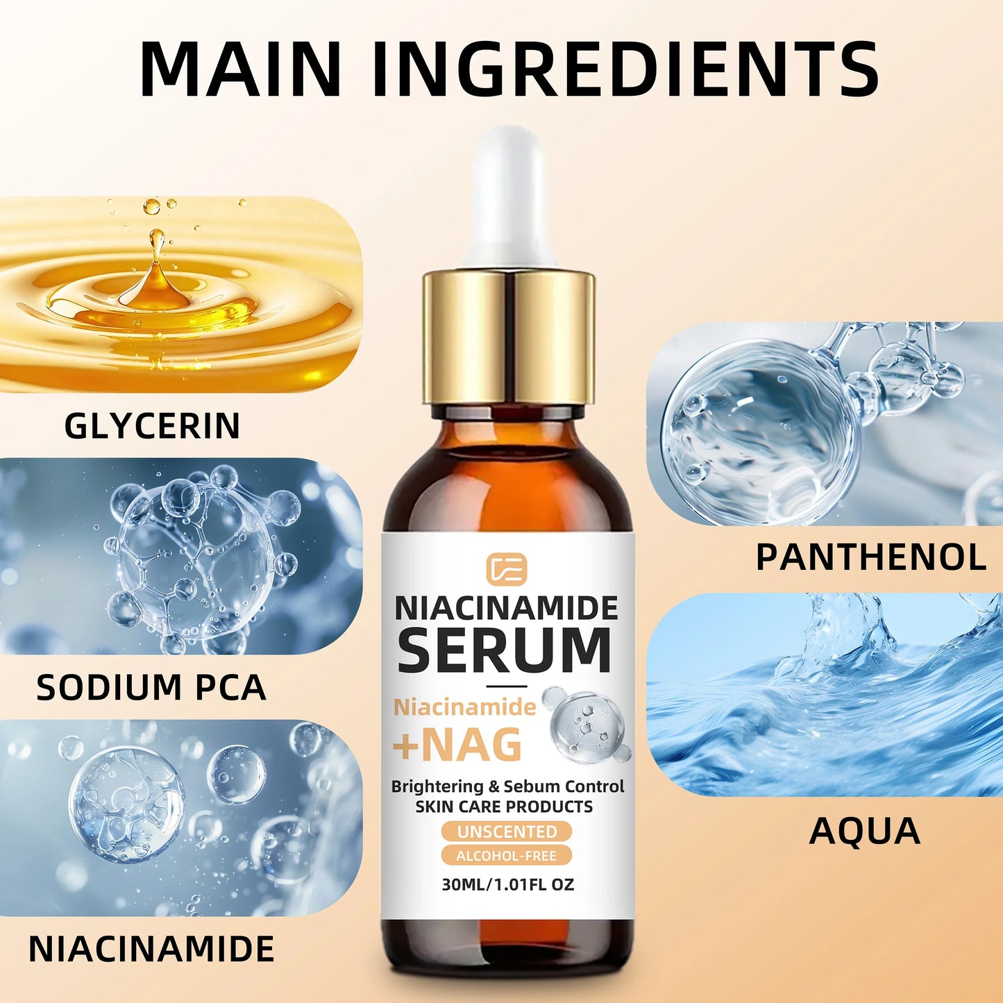 Veérenae Niacinamide Serum – Oil-Free 24H Hydration