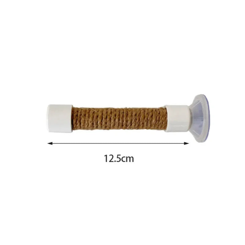 Hemp Rope Bird Perch with Suction Cup | Parrot & Small Pet Toy