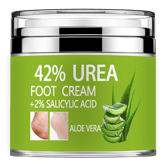 Urea Cream 42% Plus Salicylic Acid 2%, Lavender Foot Cream for Dry Cracked Heels Treatment Knees Elbows Hands Repair Treatment, Peaceful Pleasures Health and Wellness 15G