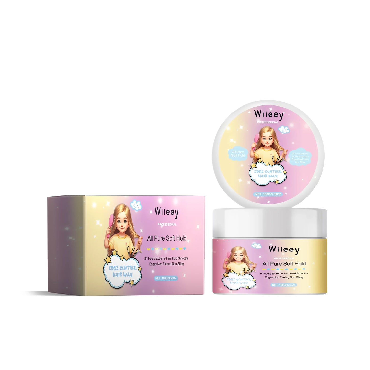 Wiieey Hair Edge Control Spray & Finishing Cream – Frizz Fix