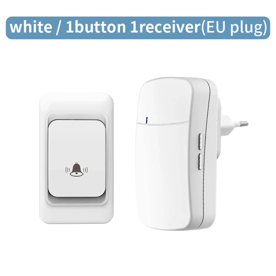 Wireless Doorbell Kit – Waterproof, 150M Range, 32 Songs