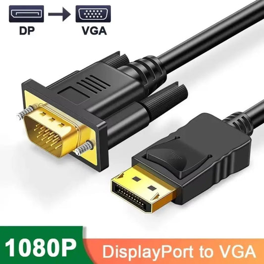 Connecting DP TO VGA Cable Extension Cable Male to Male DisplayPort to VGA Adapter 1.8m DP To DVI Conversion HD Video Cable Peaceful Pleasures Health and Wellness