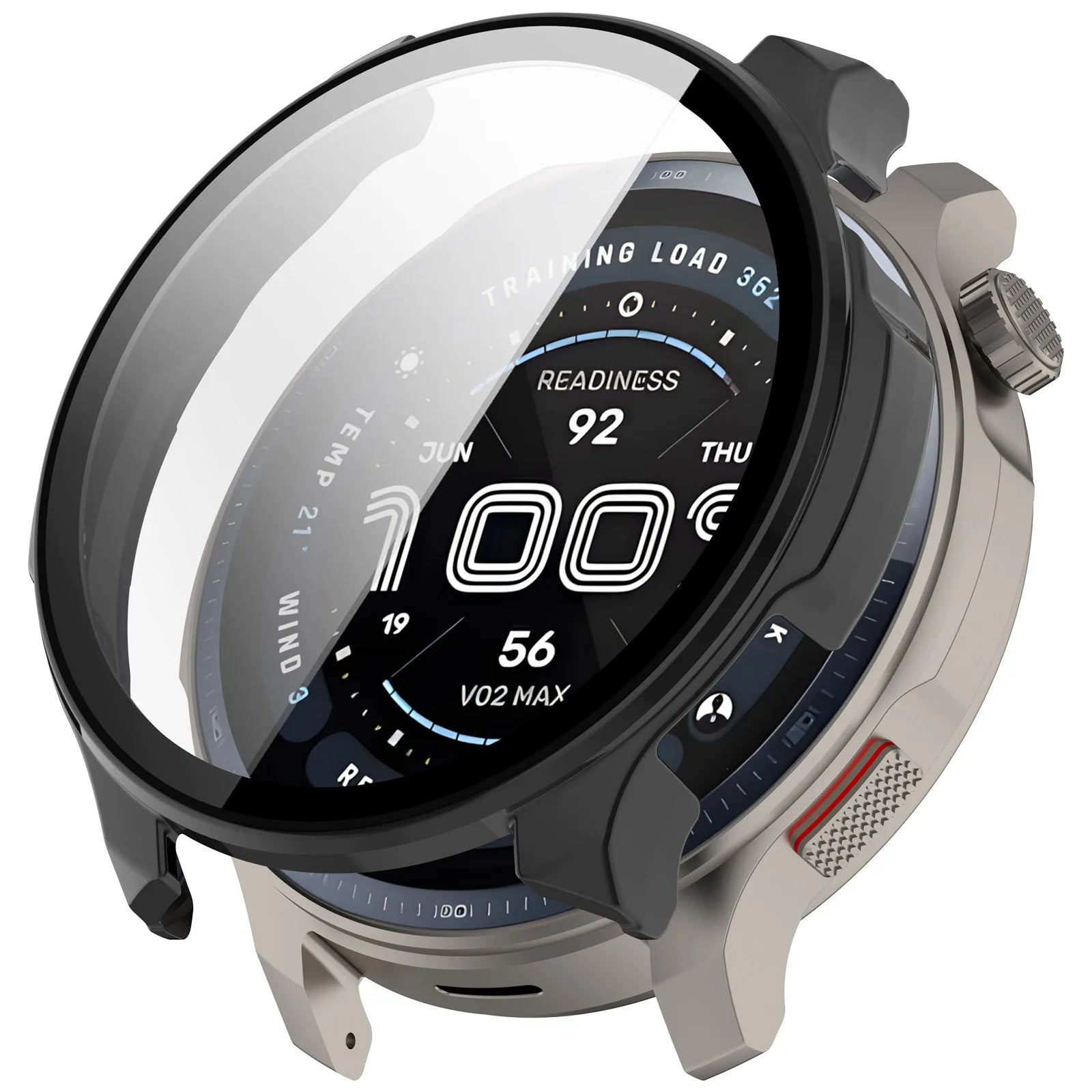 Full Protective Case Made of PC Tempered Glass for Huami Amazfit Balance 2 Smartwatch Peaceful Pleasures Health and Wellness