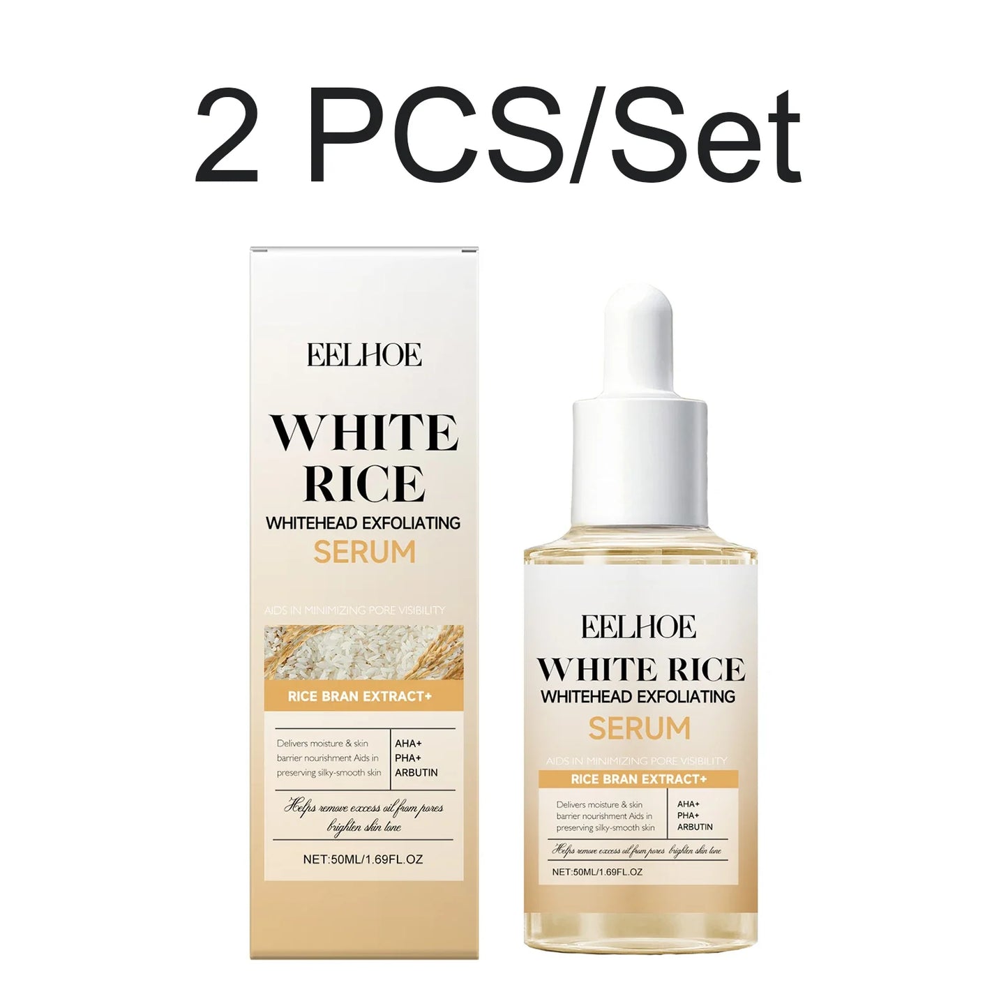 Rice Bran AHA PHA Arbutin Brightening Exfoliating Serum 50ml