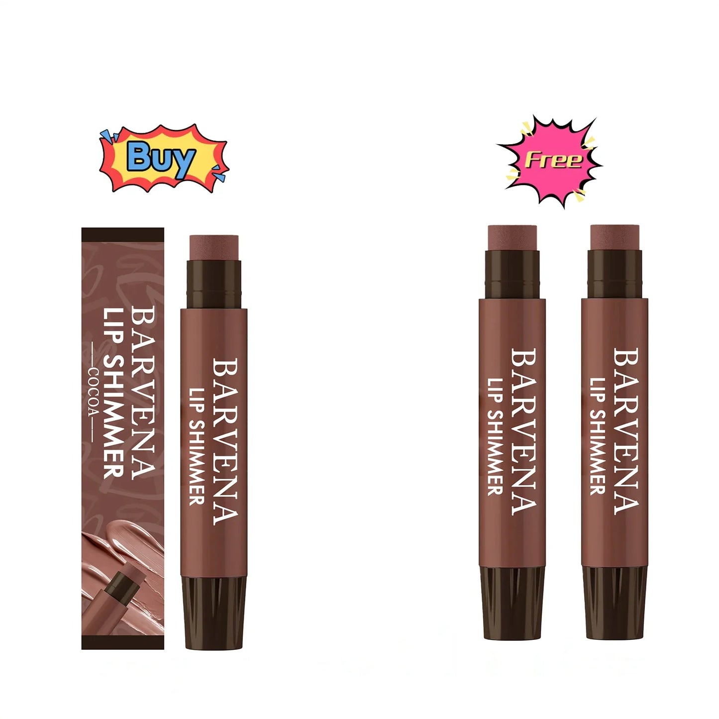Cocoa Shimmer Lip Balm – Moisturizing, Non-Sticky Daily Lip Care