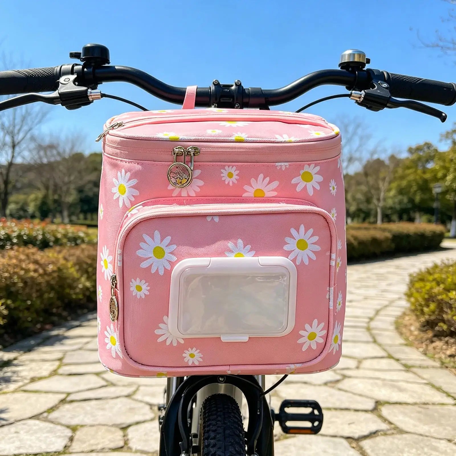 Waterproof Oxford Cloth Kids Bicycle Basket With Zipper For Scooters Tricycles Balance Bikes, Holds Beverages Keys Toys Peaceful Pleasures Health and Wellness