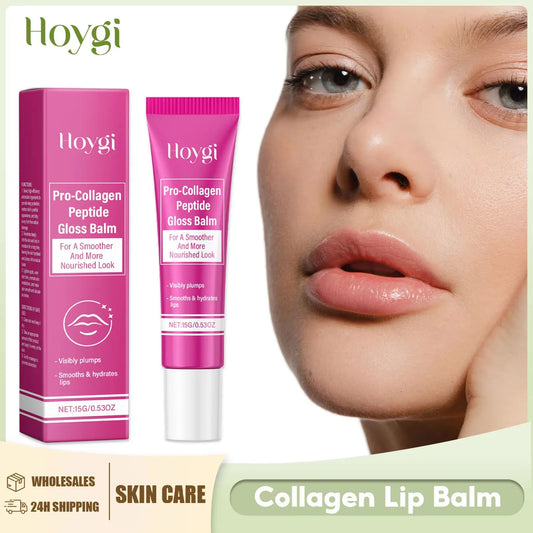 Collagen Lip Balm Smooth Soft Reduce Lip Fine Lines Remove Melanin Skin Increase Elasticity Exfoliating Moisturizing Lip Care Peaceful Pleasures Health and Wellness