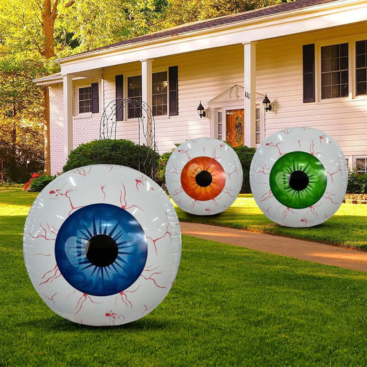 55CM Inflatable Halloween Eyeball Balloon – Horror Decor Prop Halloween Inflatable Prop Oasis Select