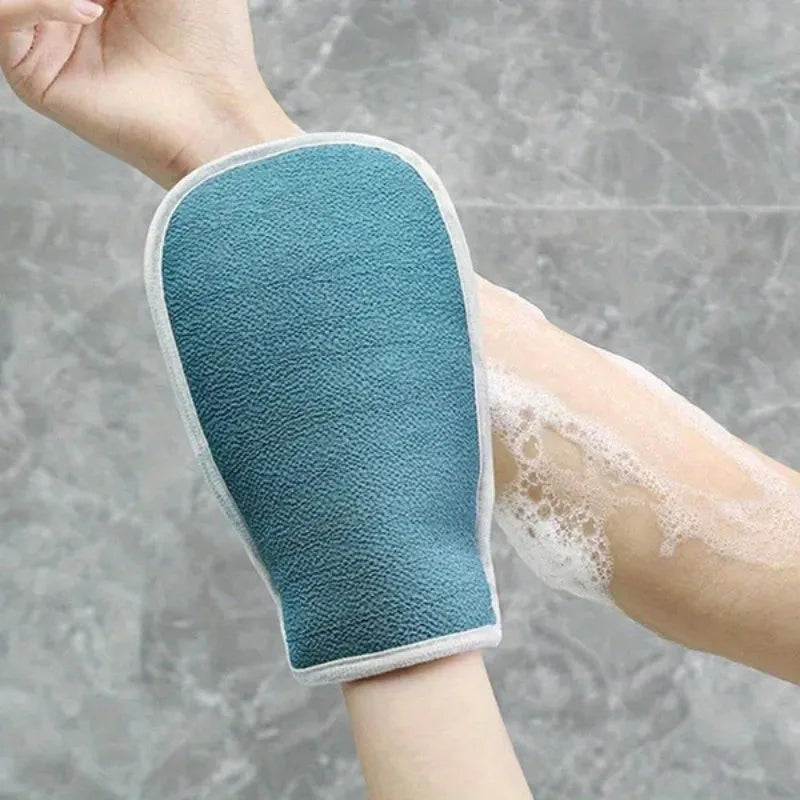 3-Piece Exfoliating Bath Set – Back Scrubber, Gloves & Loofah