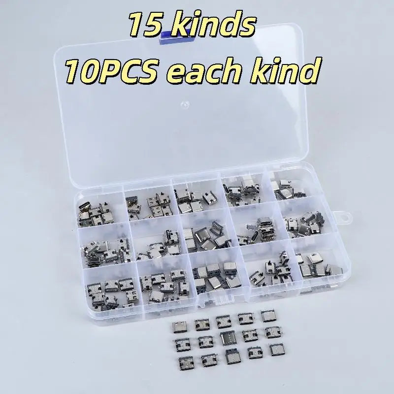 New 50/100/150Pcs 2/6/16Pin SMD SMT PCB USB-C Socket Type-C USB Connector Charging Port For Phone And Digital Product Repair Kit Peaceful Pleasures Health and Wellness 150pcs per box