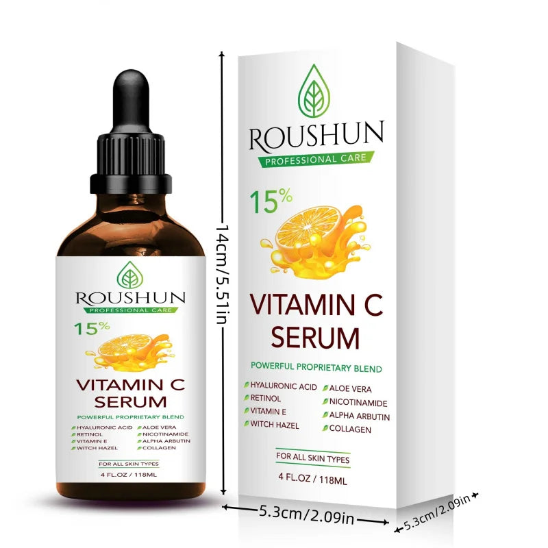 118ml Vitamin C SerumFace Care Skin Care Essence Liquid Hydrating Moisturizing EssenceTO Body, Eye, Face, HandEssential Oil Peaceful Pleasures Health and Wellness