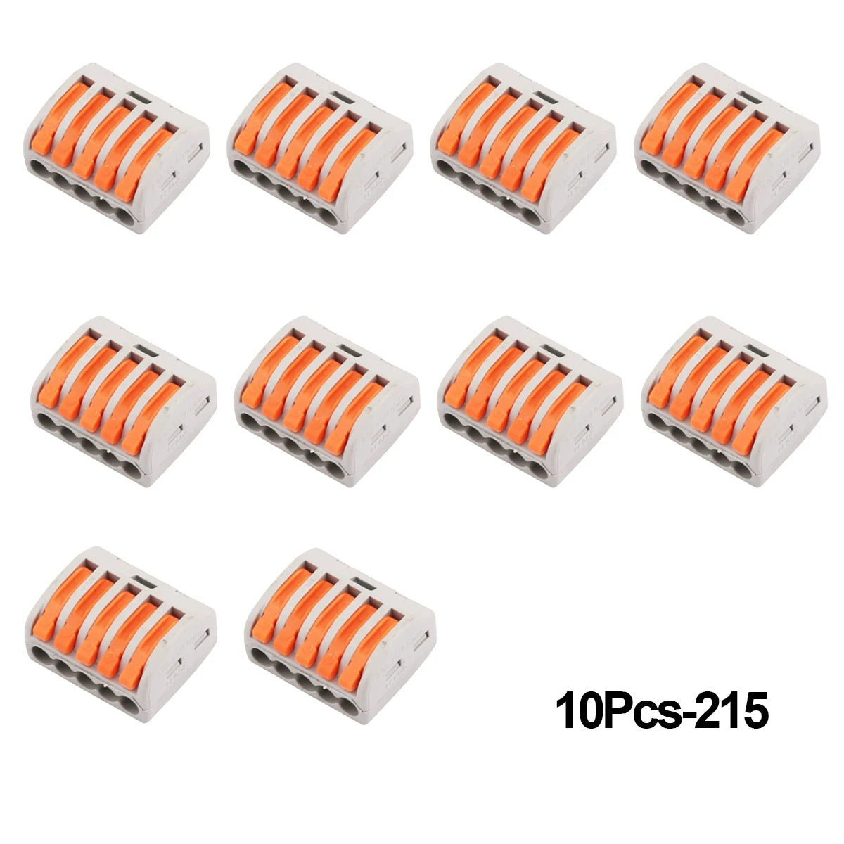 10Pcs Wire Connectors, Lever Nut Connector, Mini Electrical Connectors,Splicing Type Quick Terminal Block Spring Connector Peaceful Pleasures Health and Wellness 10Pcs-215
