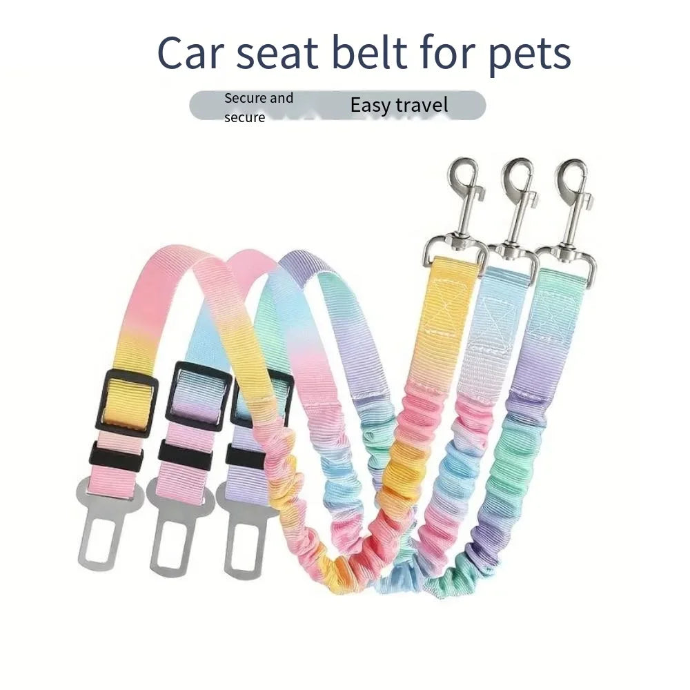 Adjustable Nylon Dog Car Seat Belt Harness – Safe Travel