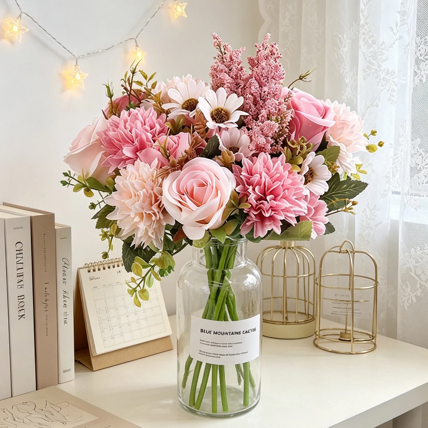 Silk Ball Daisy & Rose Artificial Flowers | Wedding & Home Décor