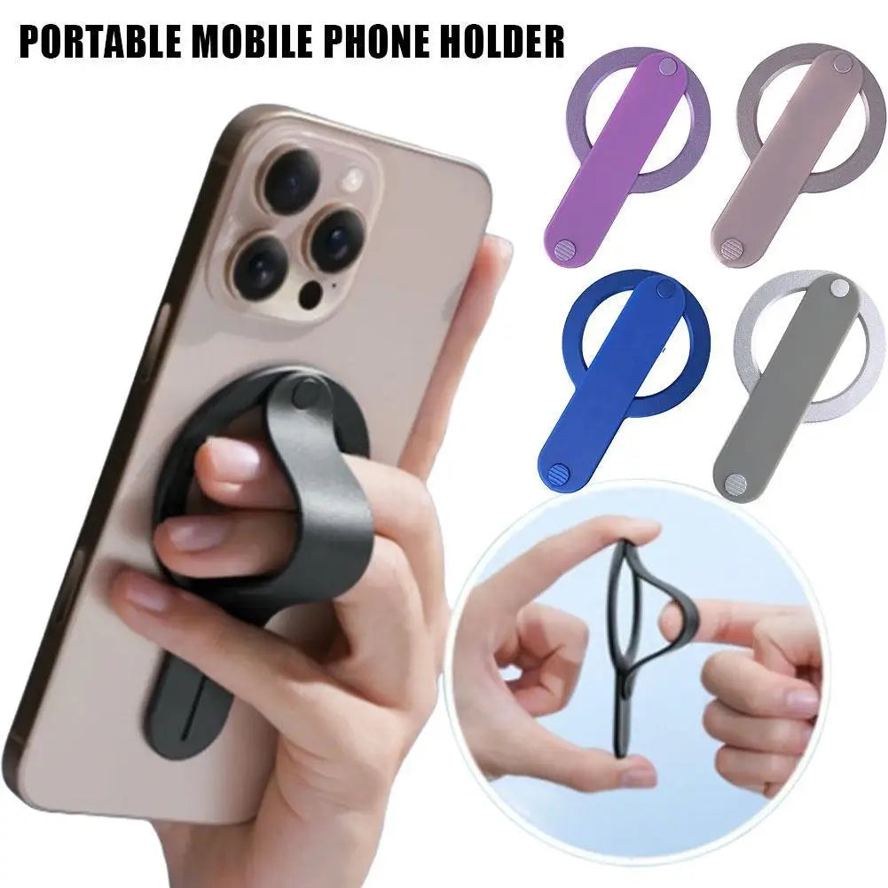 Magnetic Phone Holder & Wrist Strap Stand – MagSafe Compatible