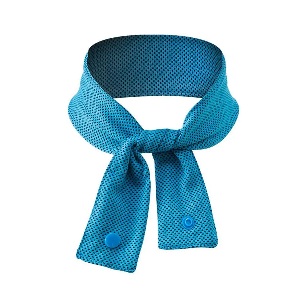 Sports Quick-drying Ice Towel Summer Outdoor Running Cycling Camp Ice Bib Lightweight Comfortable Wipe Sweat Ice Cooling Scarf Peaceful Pleasures Health and Wellness Dark Blue