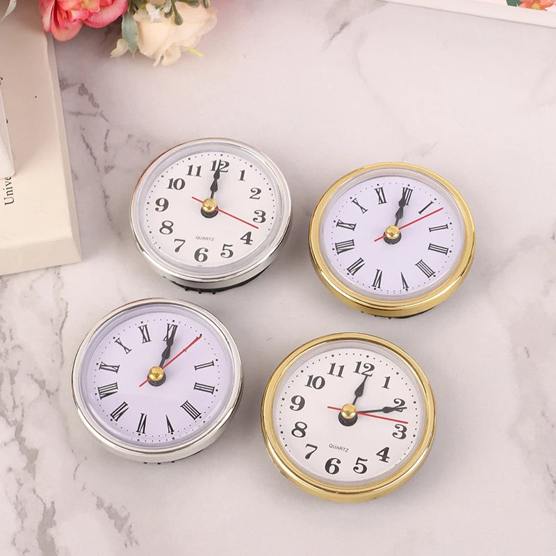 Roman Number / Arabic Number Clock Round Clock Craft Quartz Movement 2-1/2" (65mm) Round Clocks Head Insert Repair Part Peaceful Pleasures Health and Wellness
