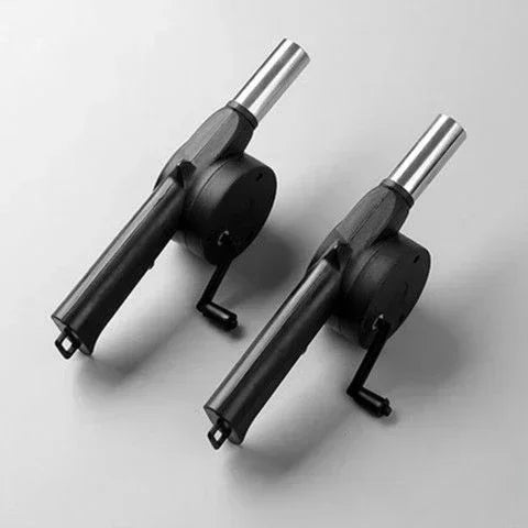 Barbecue Blower Manual Barbecue Tools Barbecue Stove Ignition Special Hand Cranked Ignition Tools Charcoal Barbecue Accessories Peaceful Pleasures Health and Wellness 2 pcs