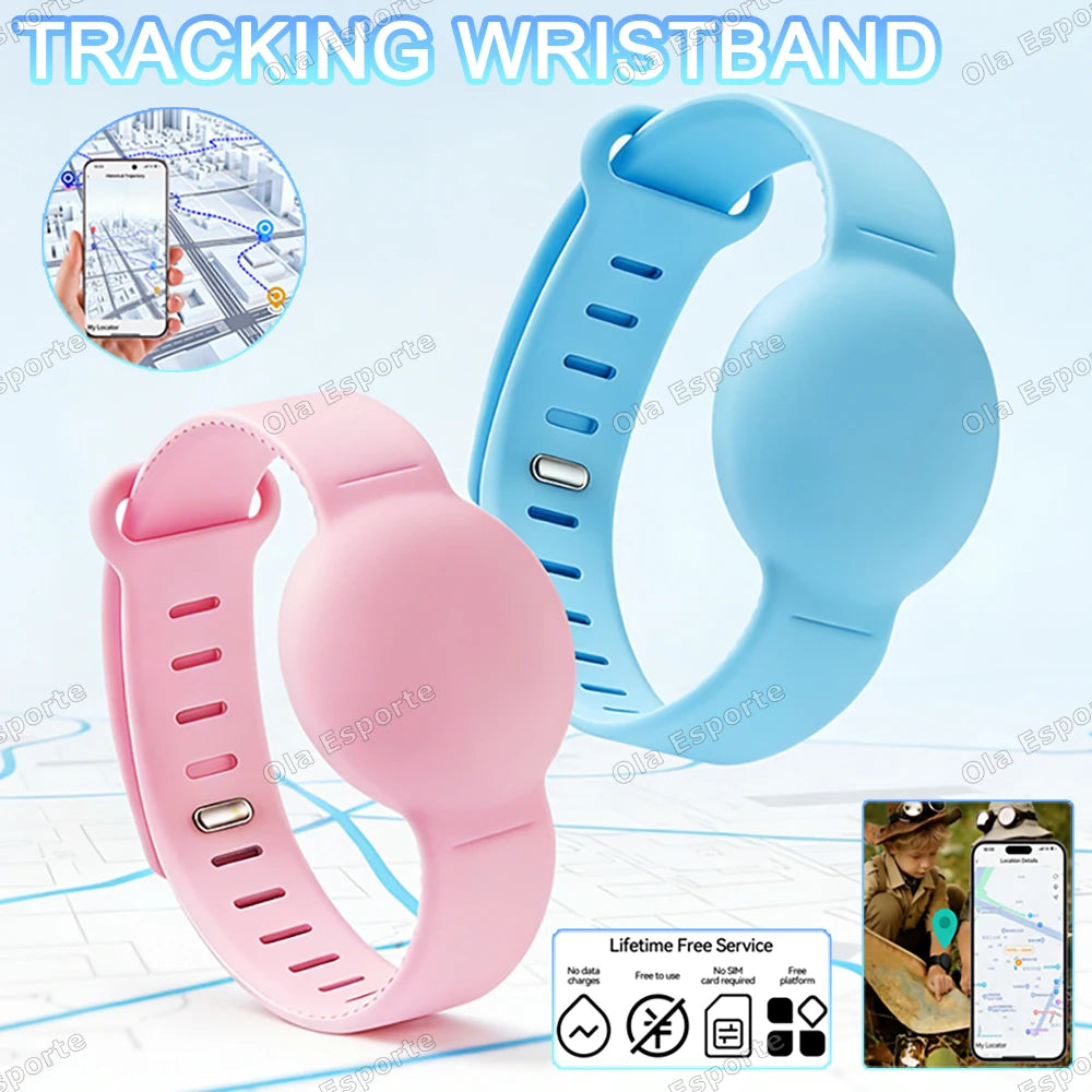 Silicone GPS Tracker Wristband | Waterproof Smart Locator Strap