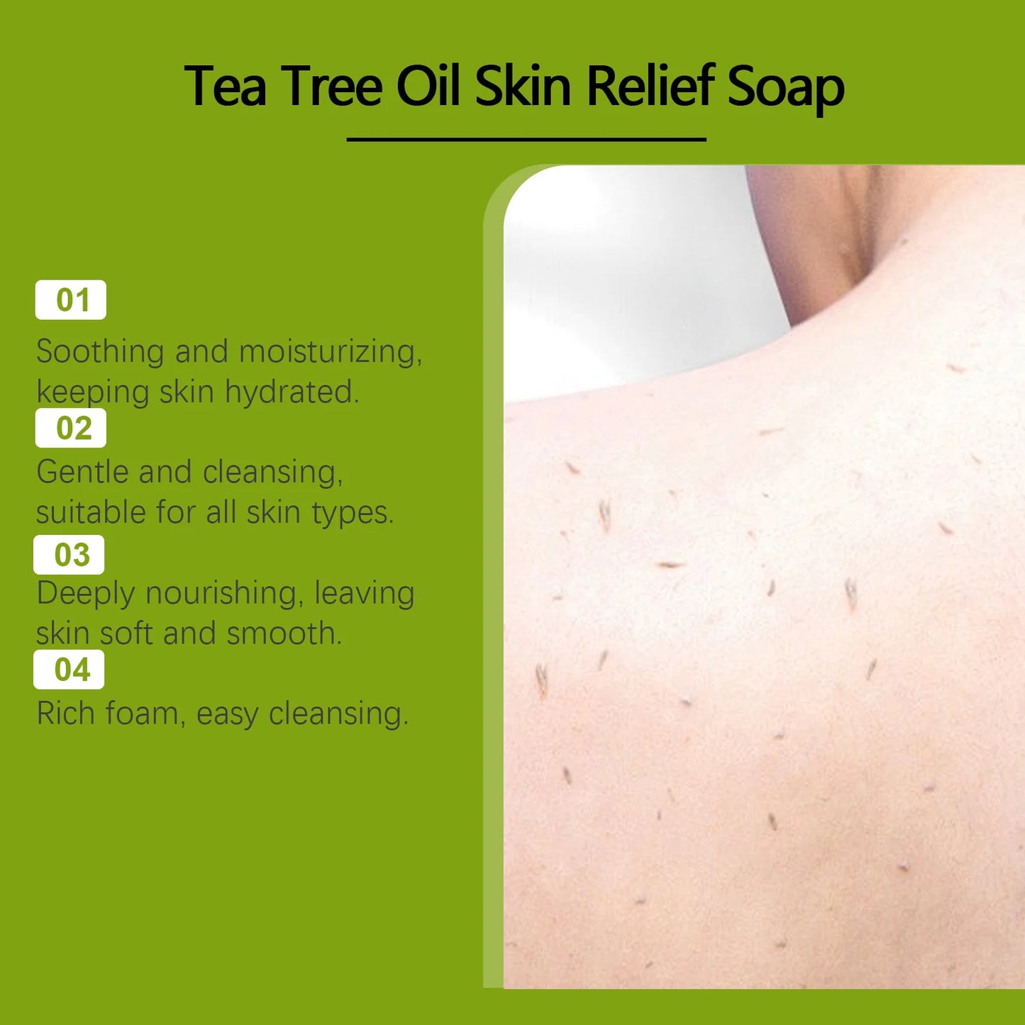 Tea Tree Oil Bar Soap – Deep Cleanse, Oil Control & Acne Care