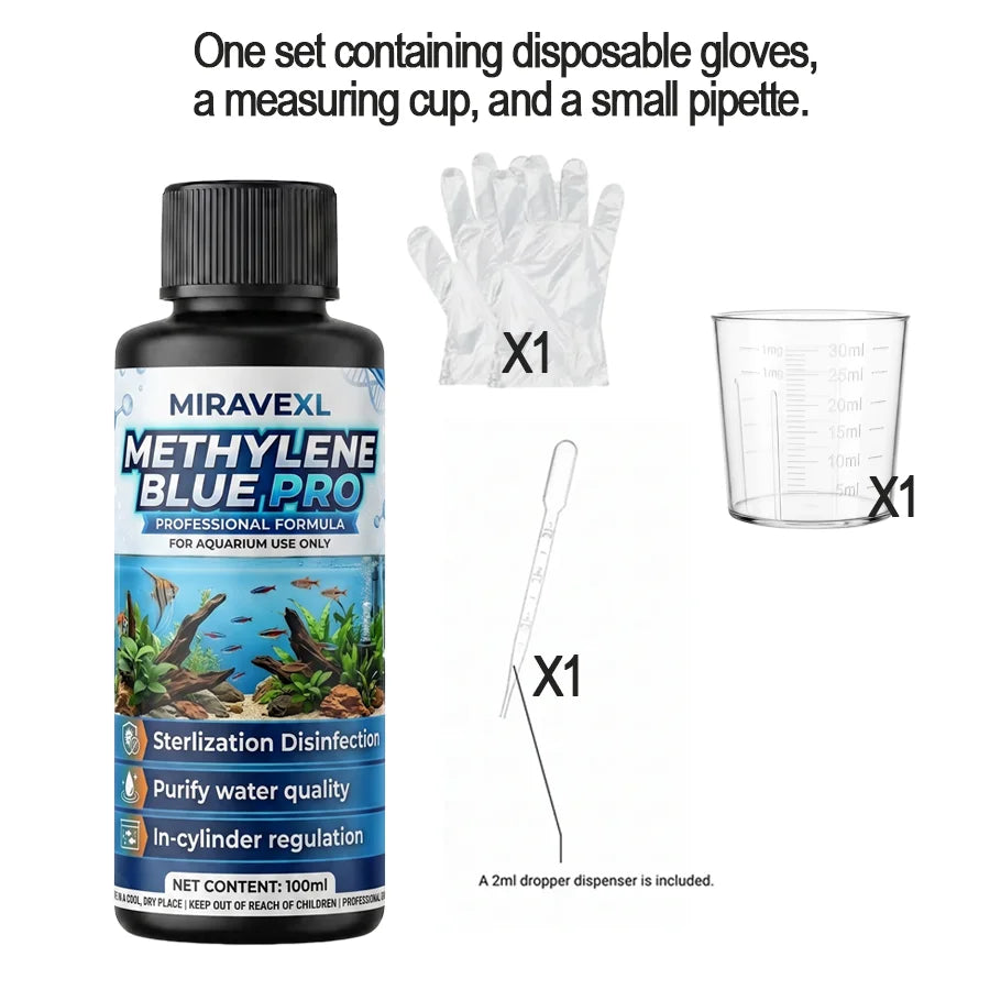 Methylene Blue Aquarium Treatment 100ml | Fish Tank Conditioner
