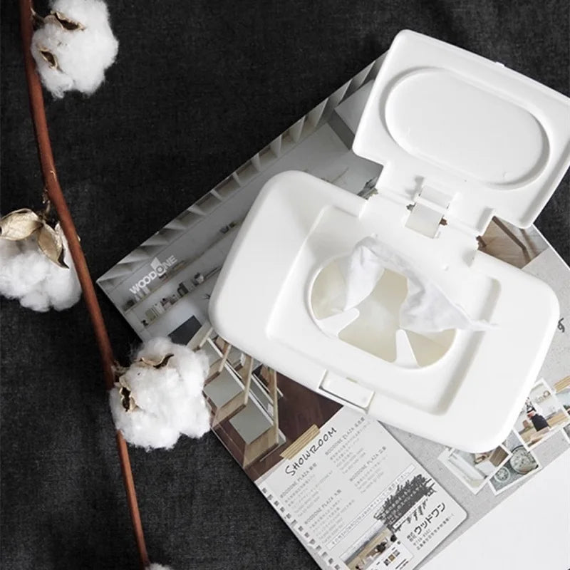 Portable Wet Wipes Dispenser Box – Plastic Napkin Holder