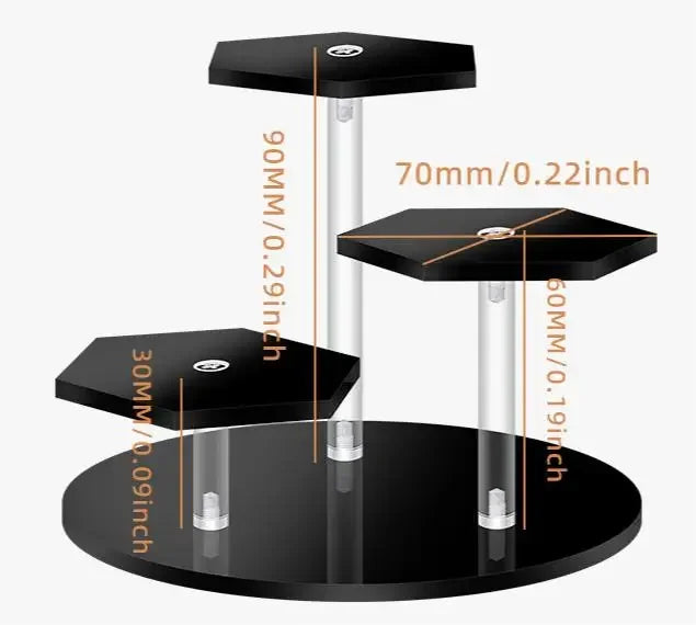 Acrylic Lipstick & Cosmetic Display Rack – 3/4/7 Tier Organizer