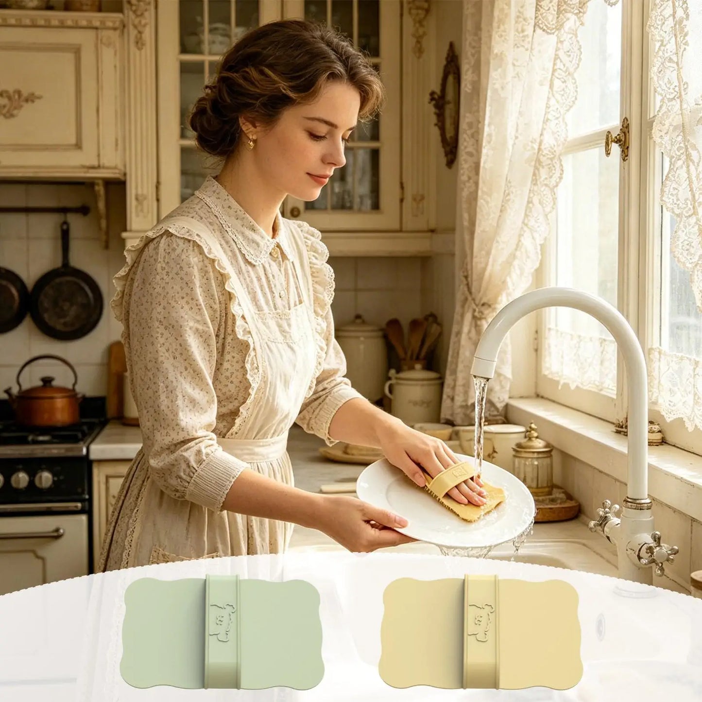 Vegetable Scrub Brush – Ergonomic Non-Slip Produce Cleaner