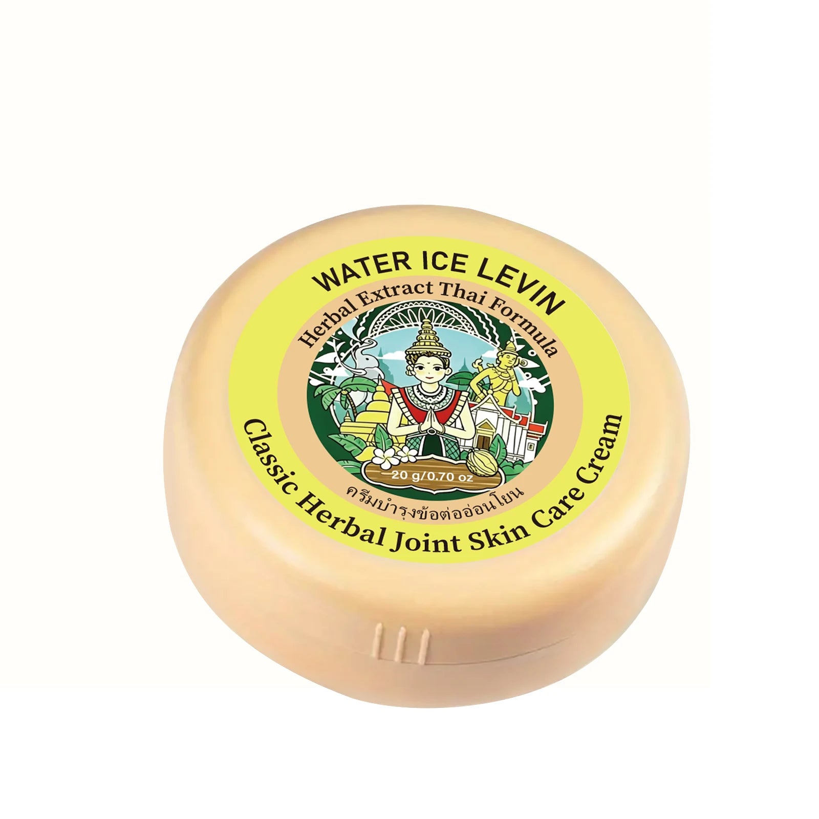 Thai Herbal Body Cream – Shea Butter & Collagen Moisturizer Herbal Body Cream Peaceful Pleasures Health and Wellness Light Yellow 20g