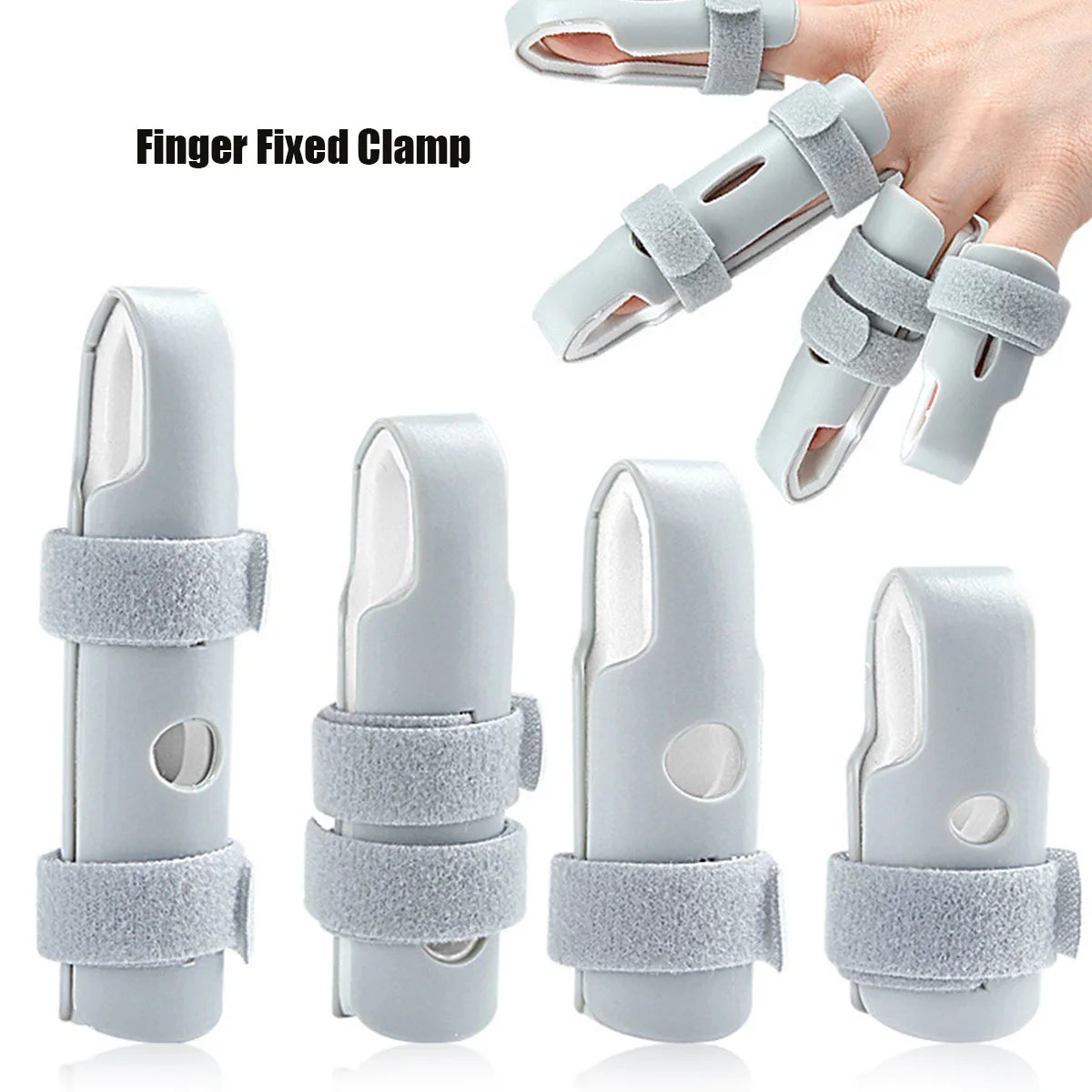 One Piece Finger Fixed Splint Fixed Support Device,Five Finger Fixed Splint Trainer,Finger Sleeve Peaceful Pleasures Health and Wellness