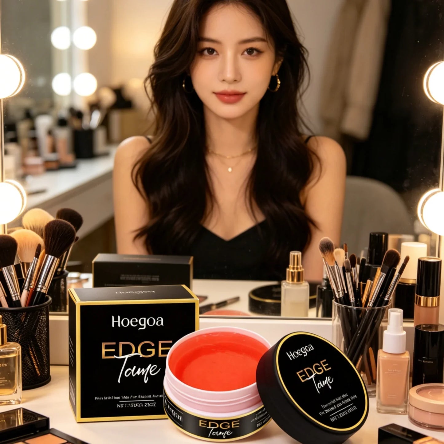 Hoegoa Firm Hold Styling Gel – Edge Control & Frizz Smoother