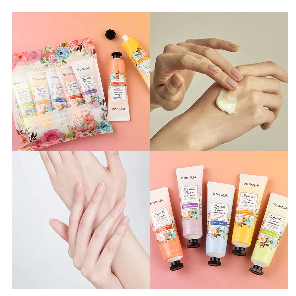 5-Piece Fragrant Hand Cream Set – Shea Butter & Glycerin
