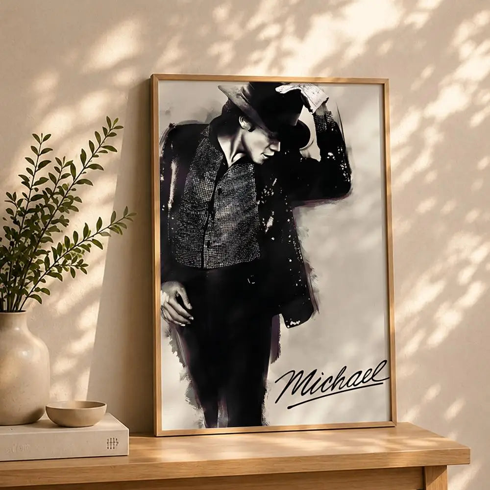 Movie-Michael Poster HD Self Adhesive Waterproof Wall Art Ideal for Home Office Dorm Bedroom Great Gift Peaceful Pleasures Health and Wellness