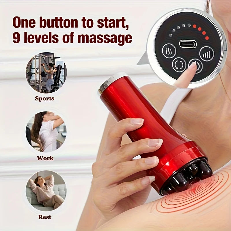 Home Appliance Massager, Vibrating, Easy Relaxation, Multiple Massage Modes, USB-Powered Portable Body Massager Peaceful Pleasures Health and Wellness