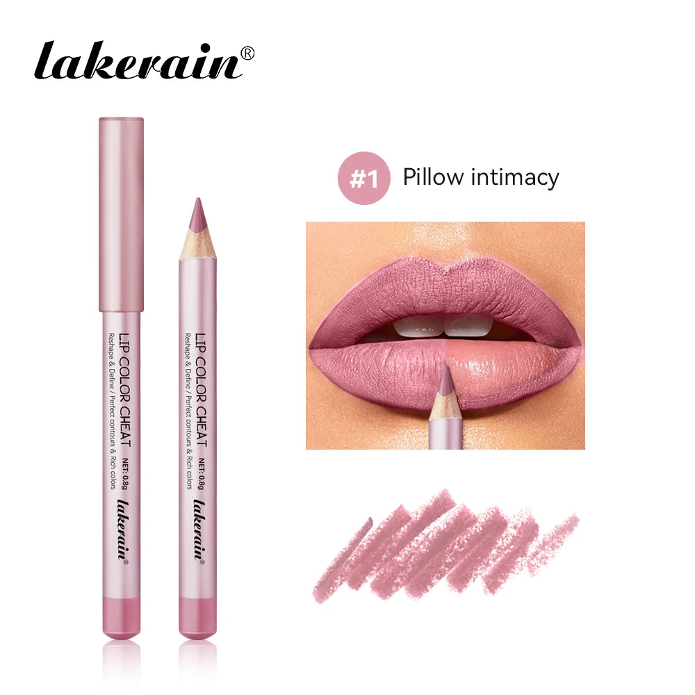 Mini Lip Liner Pen Pillow Intimacy High Color Define Sexy Lips Precision Waterproof Long-lasting Girlfriend Gifts Lip Liner Pen Peaceful Pleasures Health and Wellness 1 pillow intimacy