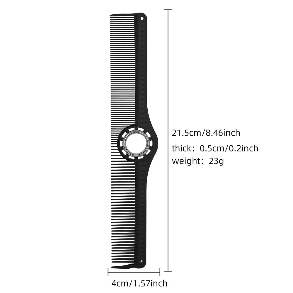 Professional Detangling Hair Comb with Metal Ring | Salon Tool