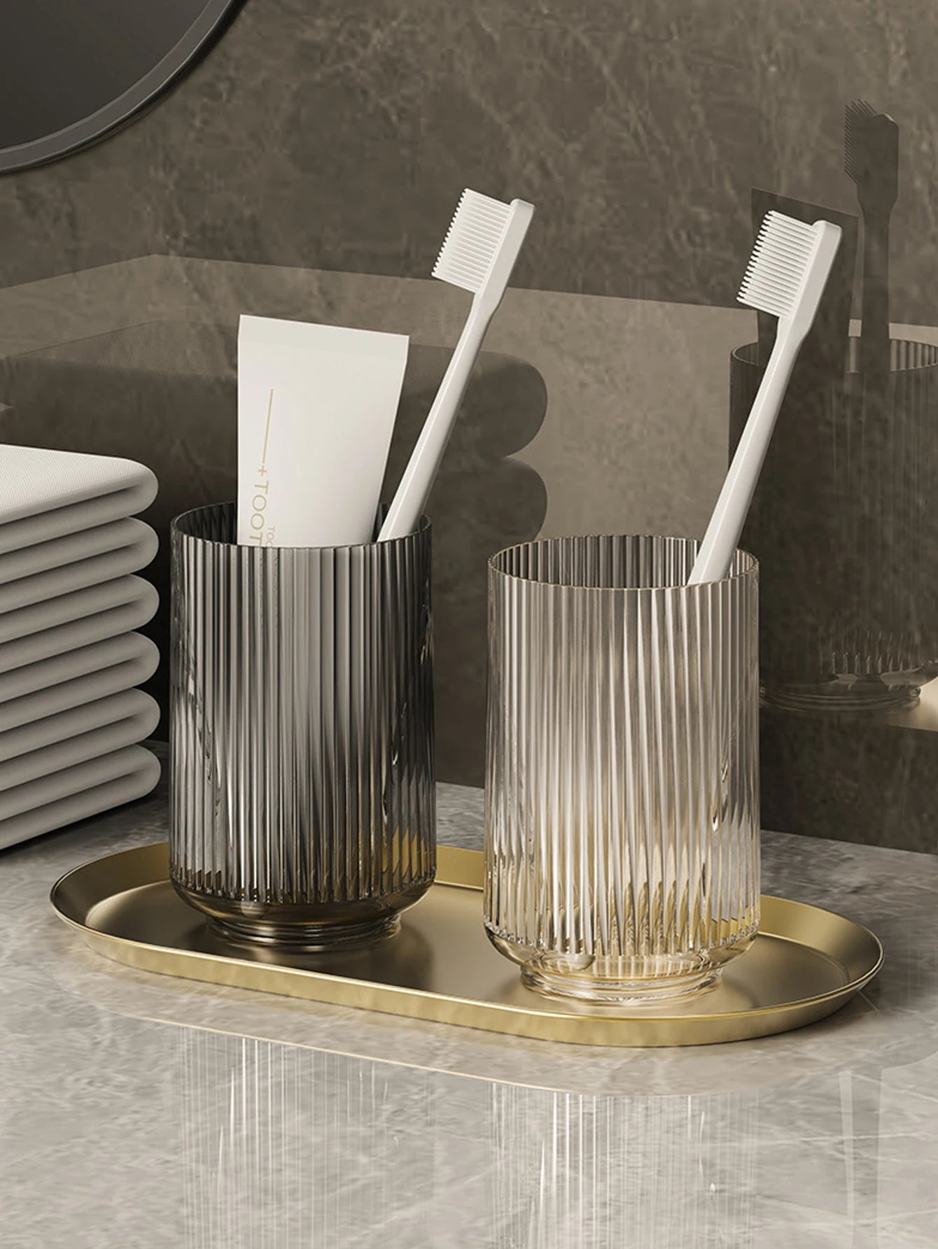 1Pcs Household Items - mouthwash Toothbrush Travel Supplies Bathroom Supplies - couple Set Brush Cup Peaceful Pleasures Health and Wellness