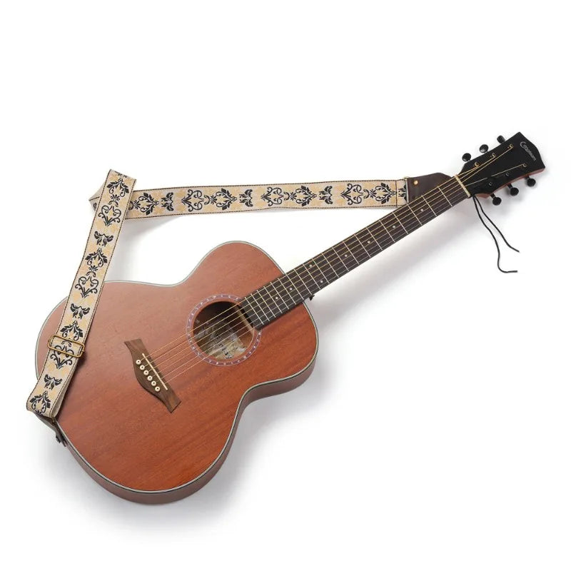 Embroidered Guitarstrap Jacquard Electric Guitar Bass Children's