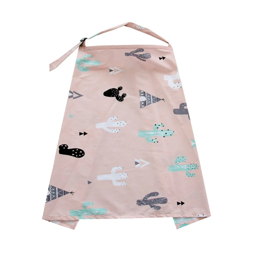 Cotton Nursing Cover Breastfeeding Shawl | Floral Privacy Blanket