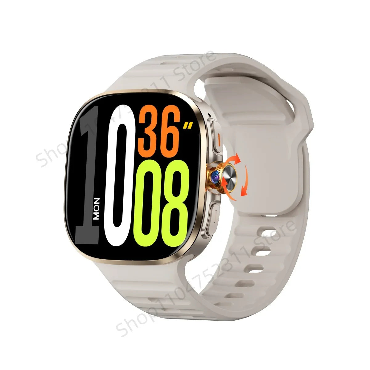 GOLDENSPIKE M99 Smart Watch 4G AMOLED GPS NFC Rotating Camera