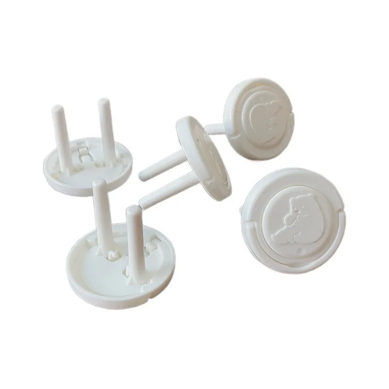 [Euronorm]10/20Pcs Socket protective cover Pull ring Power Protector Baby Safety Electric Plug Socket Cover for Baby Kid Plastic Peaceful Pleasures Health and Wellness