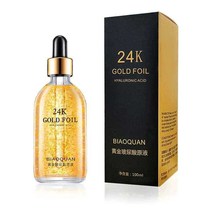 24K Gold Foil Face Serum – Lifting, Firming & Pore Minimizing