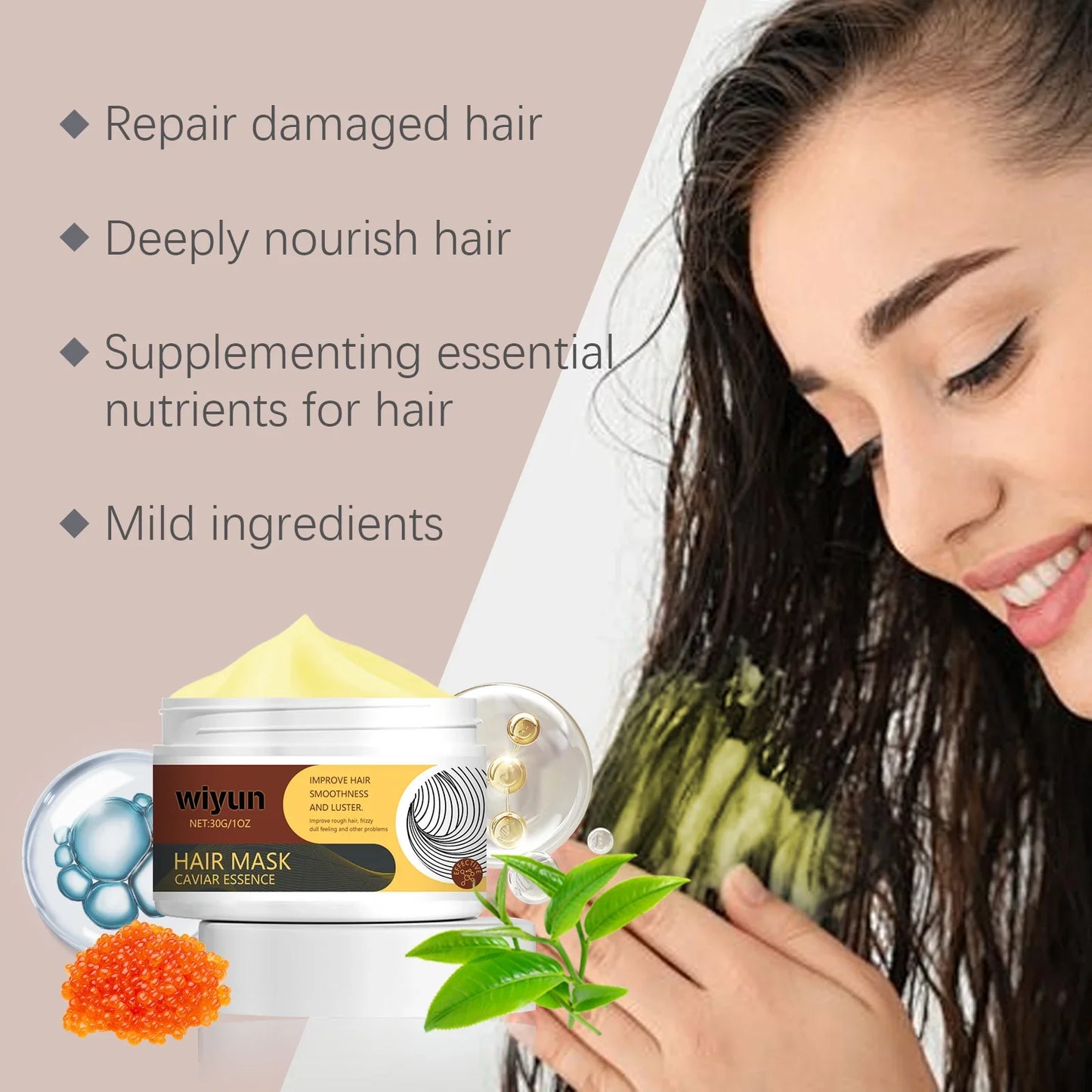 WIYUN Collagen Hair Mask – Keratin Deep Repair Treatment