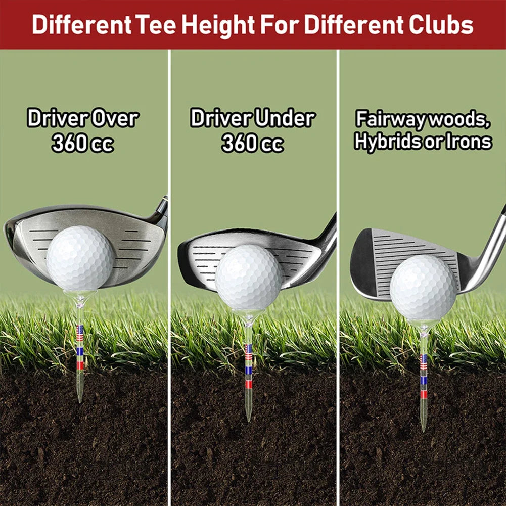 10pcs Golf Ball Holder Reduce Friction and Side Spin Transparent Plastic Golf Tees Reusable Anti-Slip Big Cup Golf Training Aids Peaceful Pleasures Health and Wellness