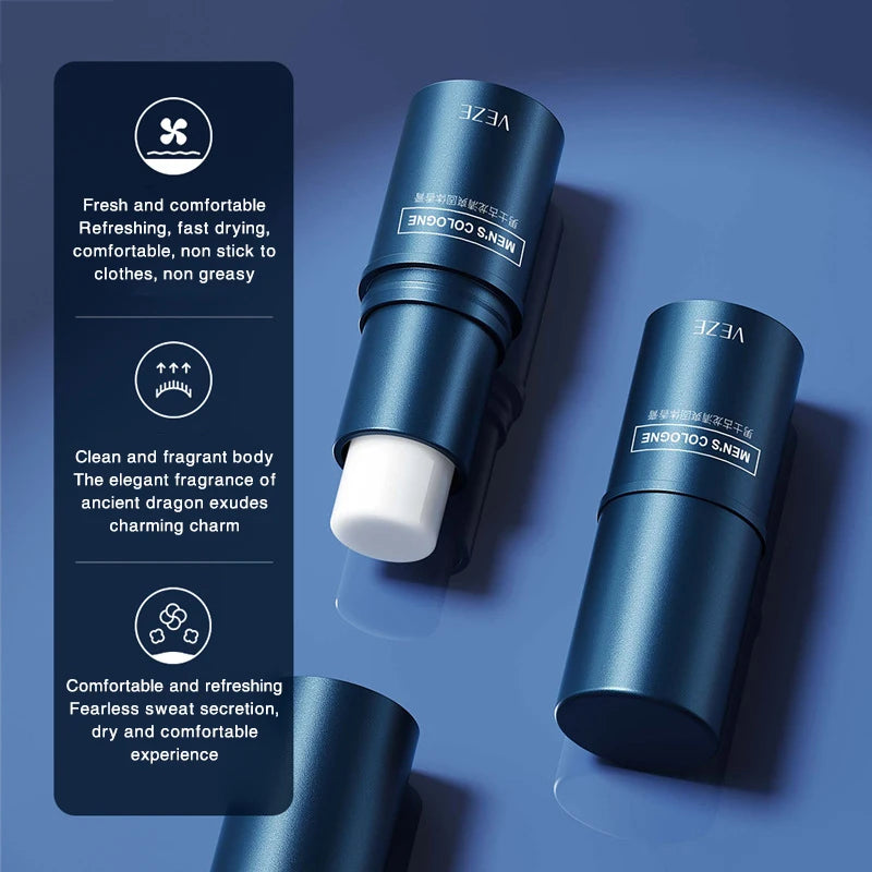 Fanzhen Men's Solid Cologne Stick – Alcohol-Free Fresh Scent