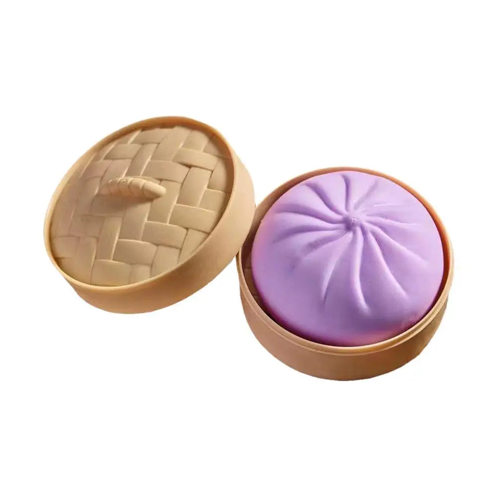 Steamed Bun Squishy Toy – Slow Rise Stress Relief Fidget Squeeze